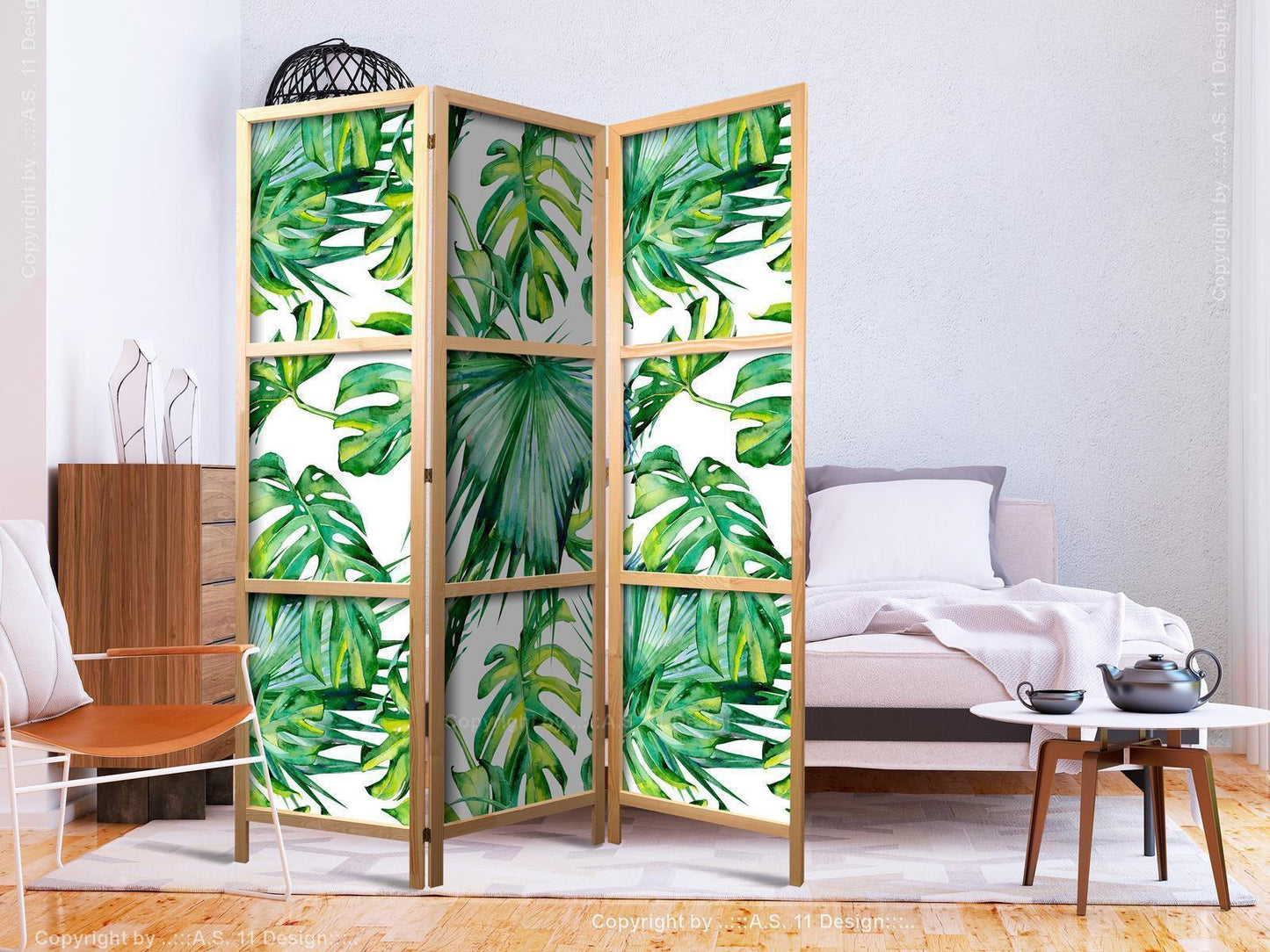 Monstera og palmeblader I