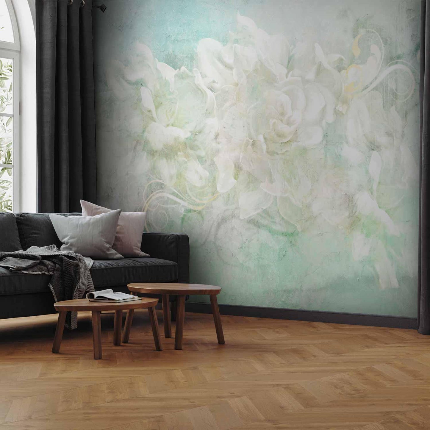 Blomstrende blant pasteller - Abstrakt med blomstermotiv og mønstre