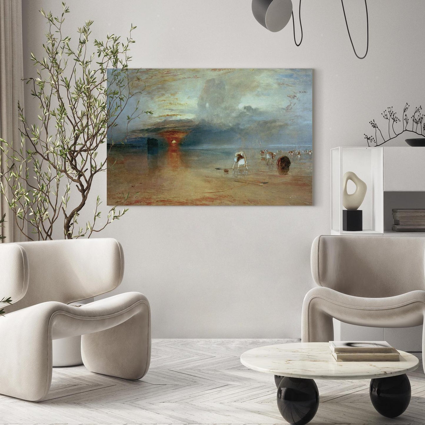 Calais-stranden, lavvann
