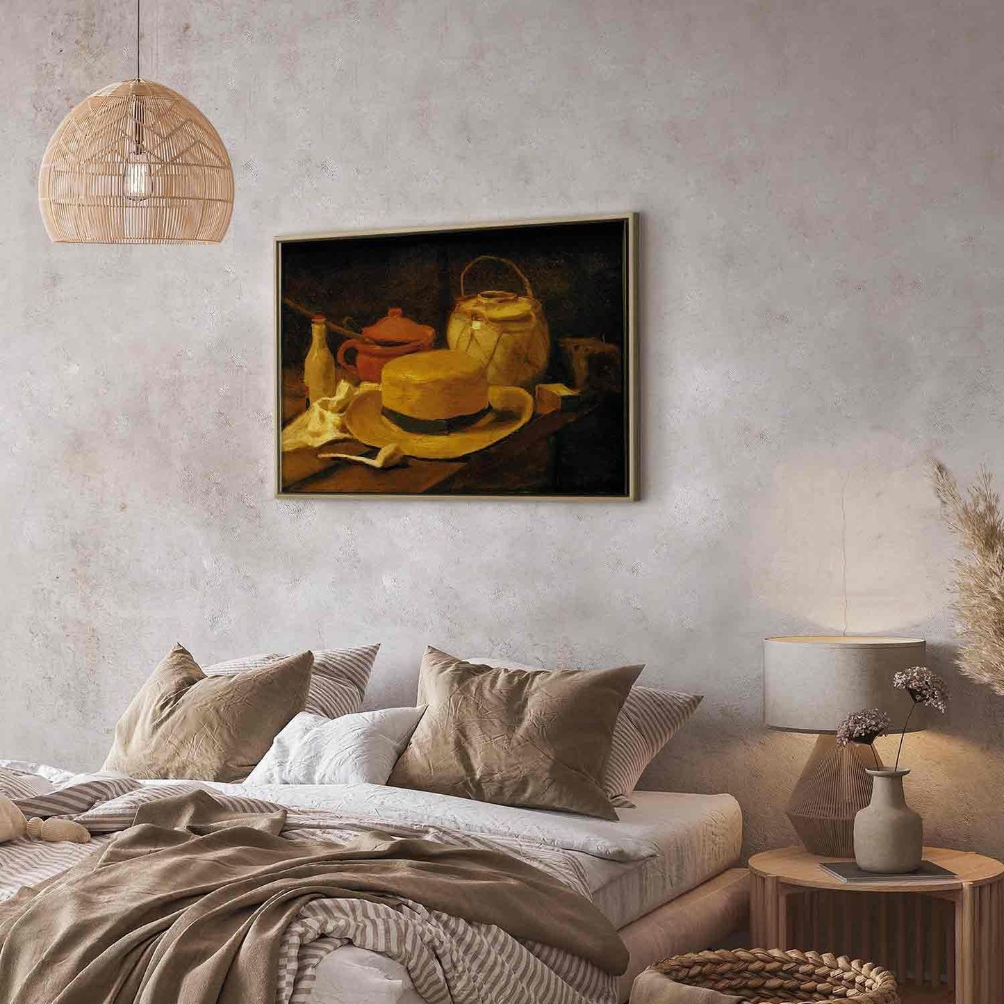 Stilleben med gul stråhatt (Vincent Van Gogh)