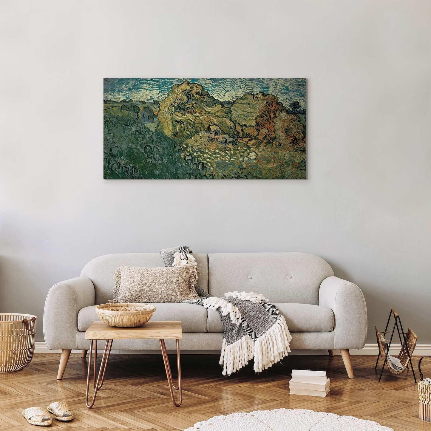Åker med hvetestabler (Vincent Van Gogh)