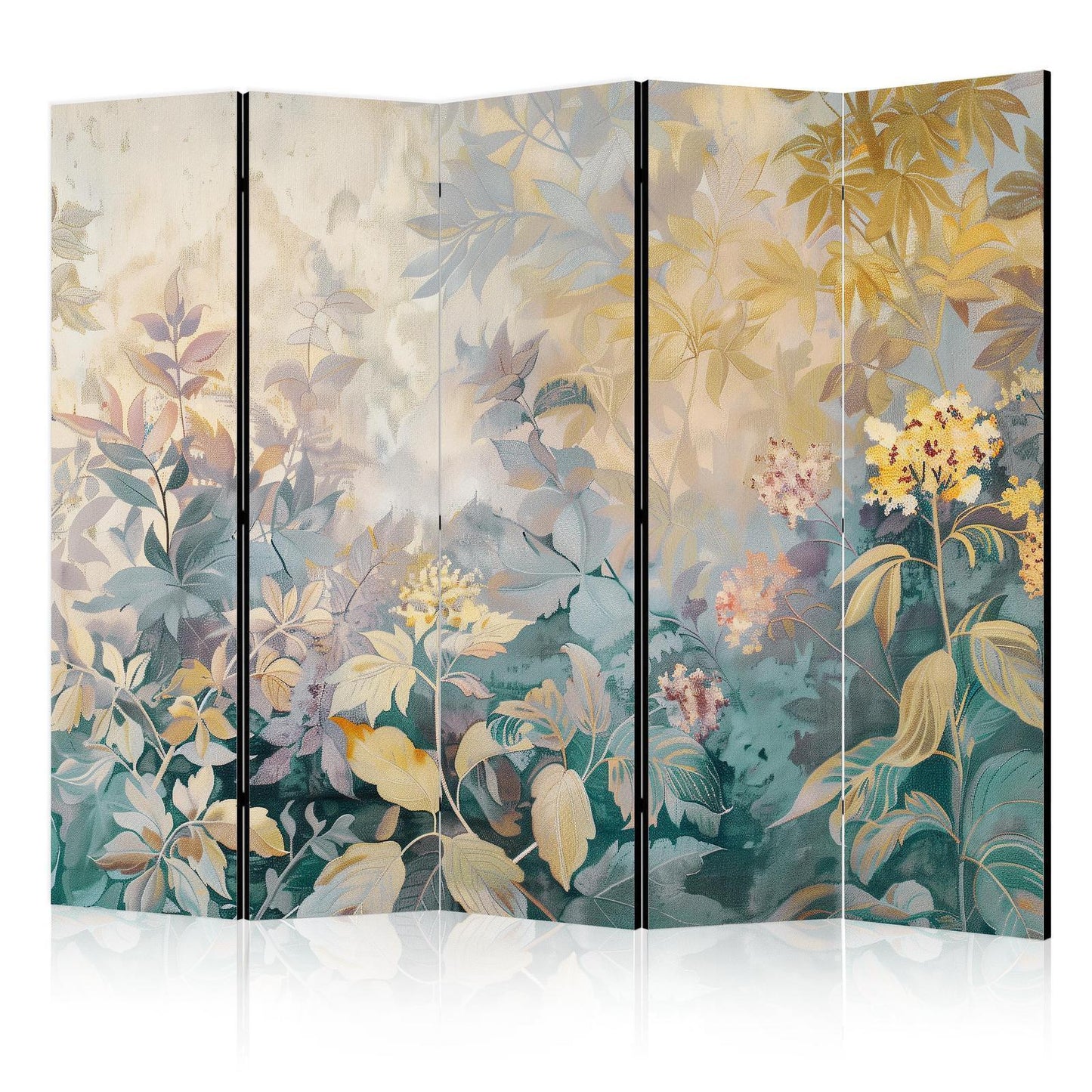Gobelinteppe med eng og blomster - Kelim med vårmotiv