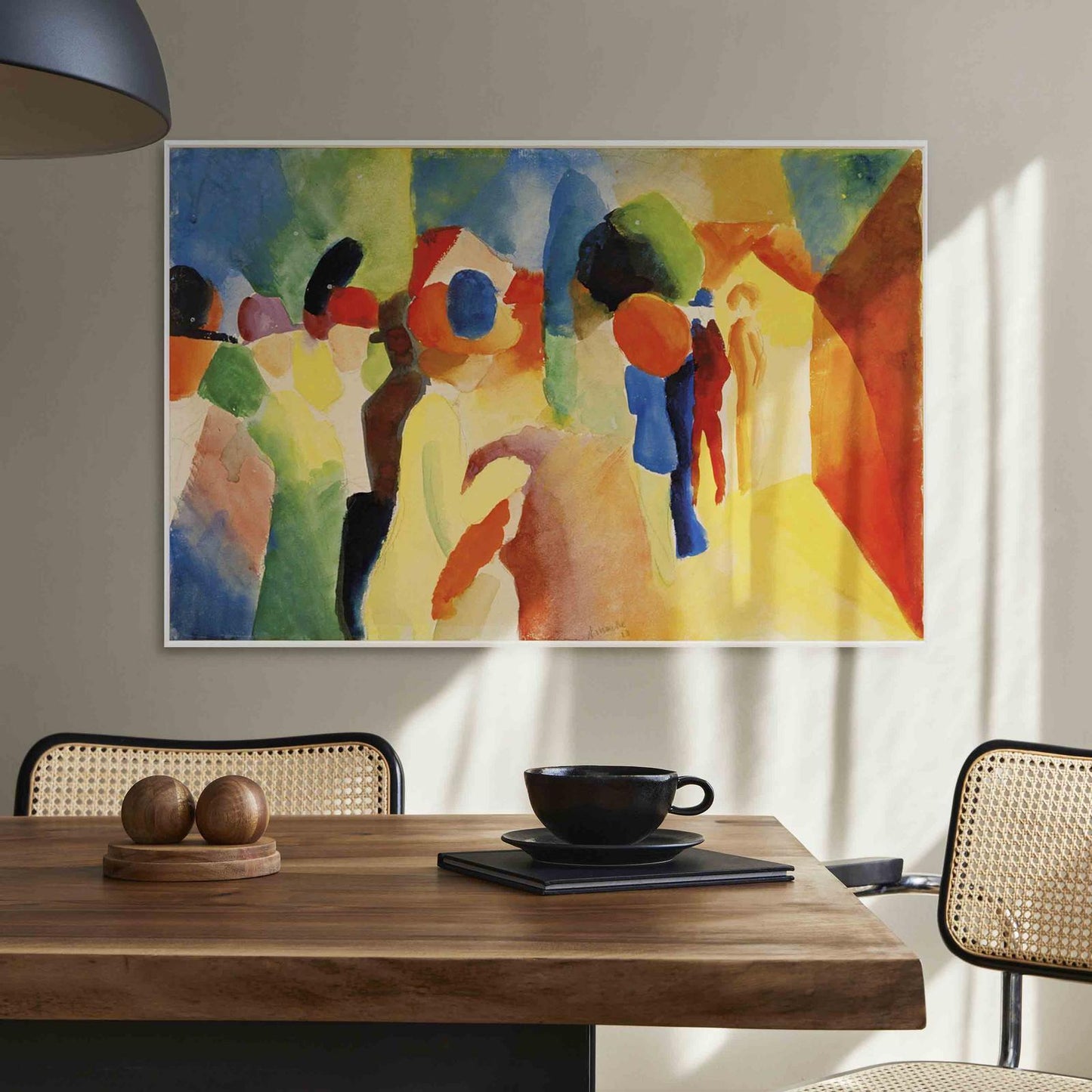 Med en gul jakke (August Macke)