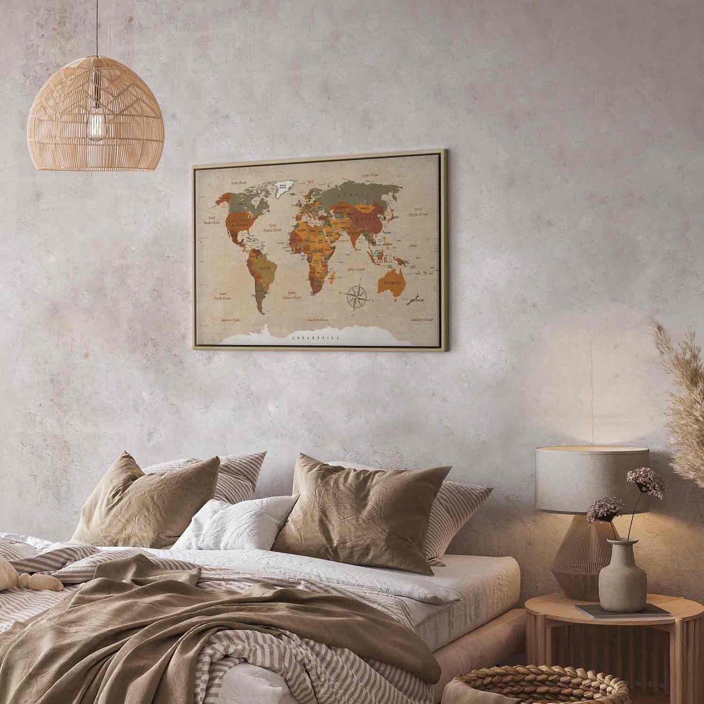 Verdenskart: Beige Chic