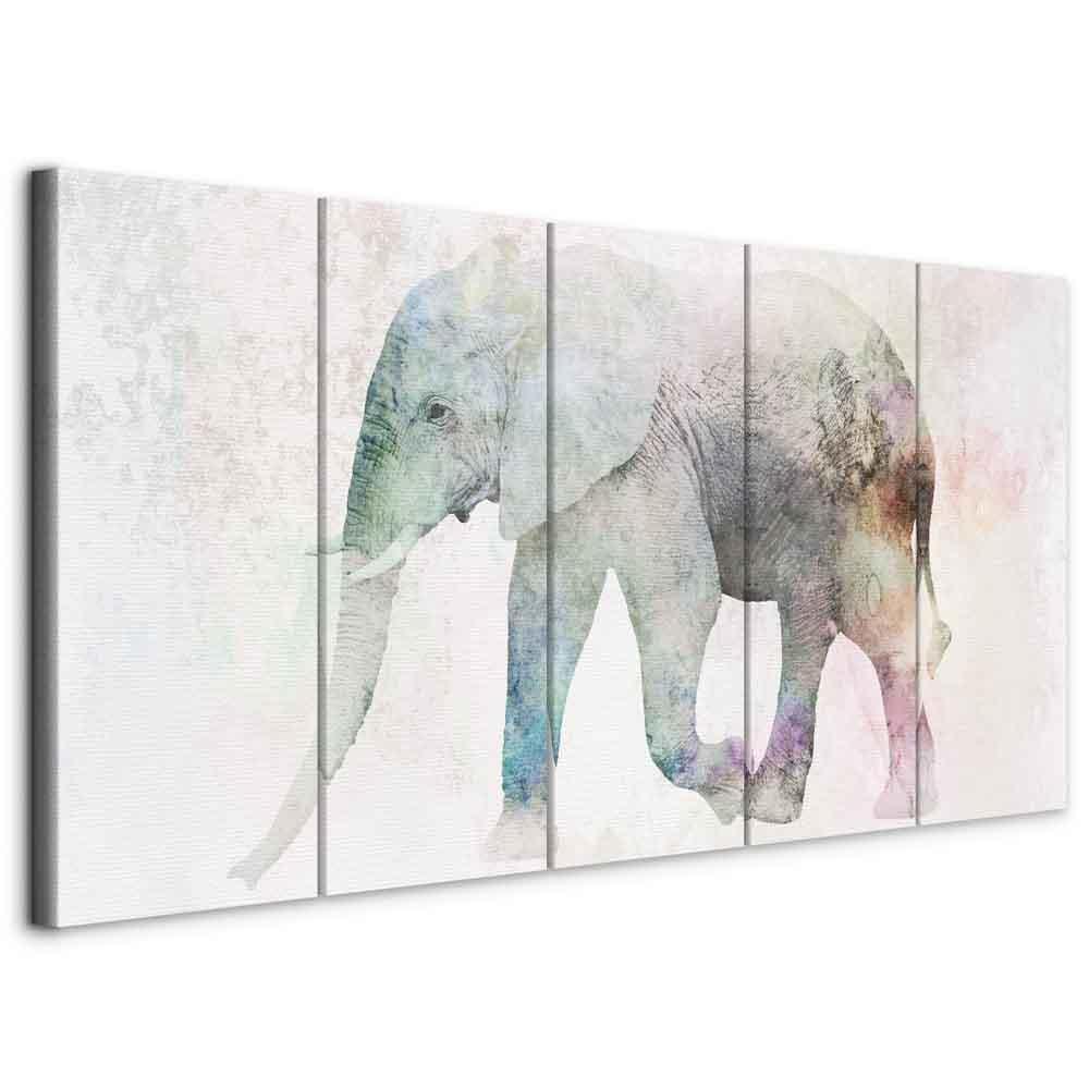 Malt elefant (5 deler) Smal