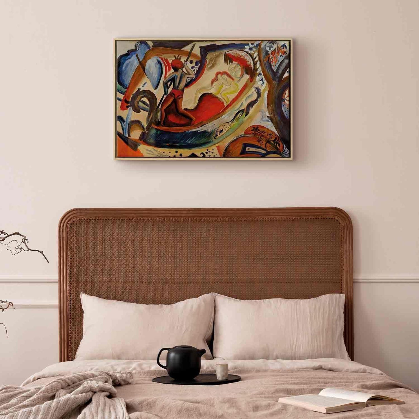 Nakne jenter i barken (August Macke)