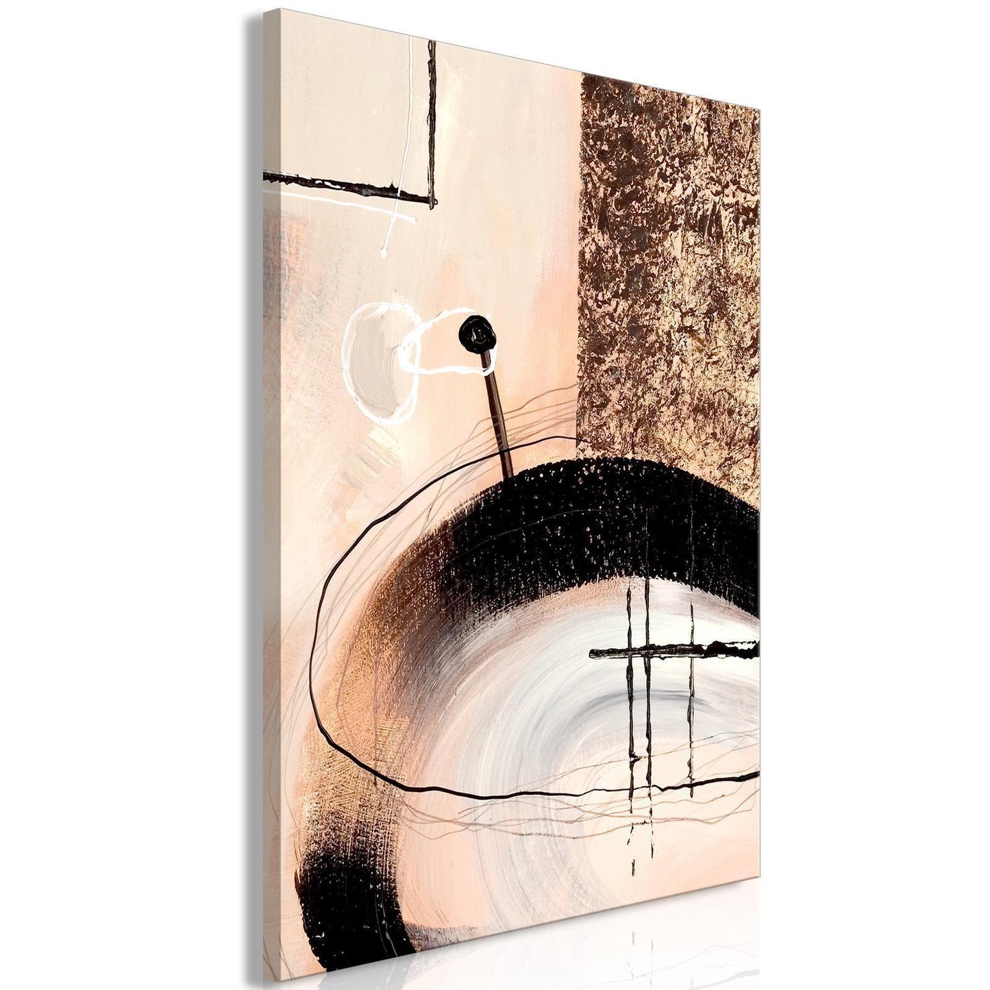 Kunst av former (1-delt) - Håndmalt abstrakt kunstverk