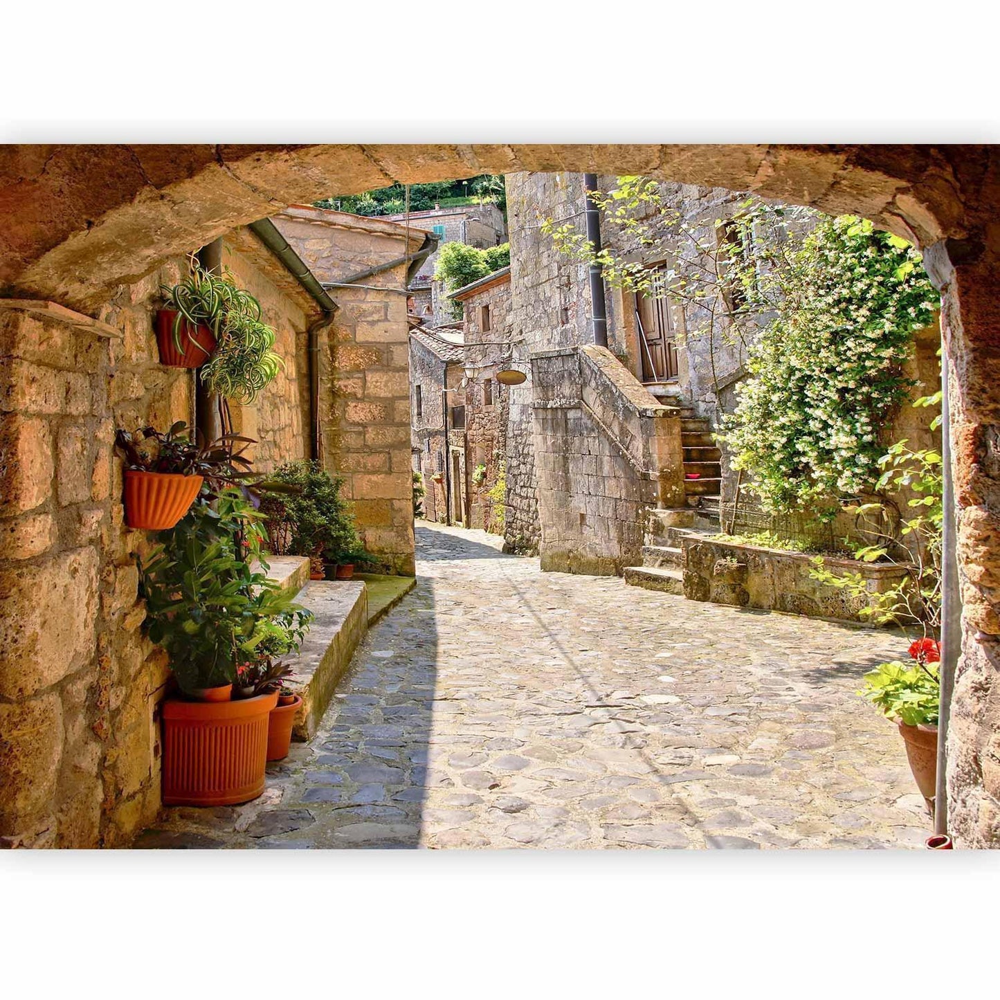 Provinsiell bakgate i Toscana
