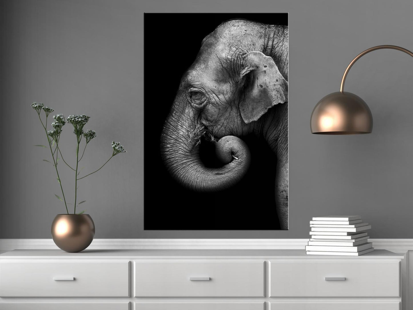 Portrett av en elefant (1 del) Vertikal