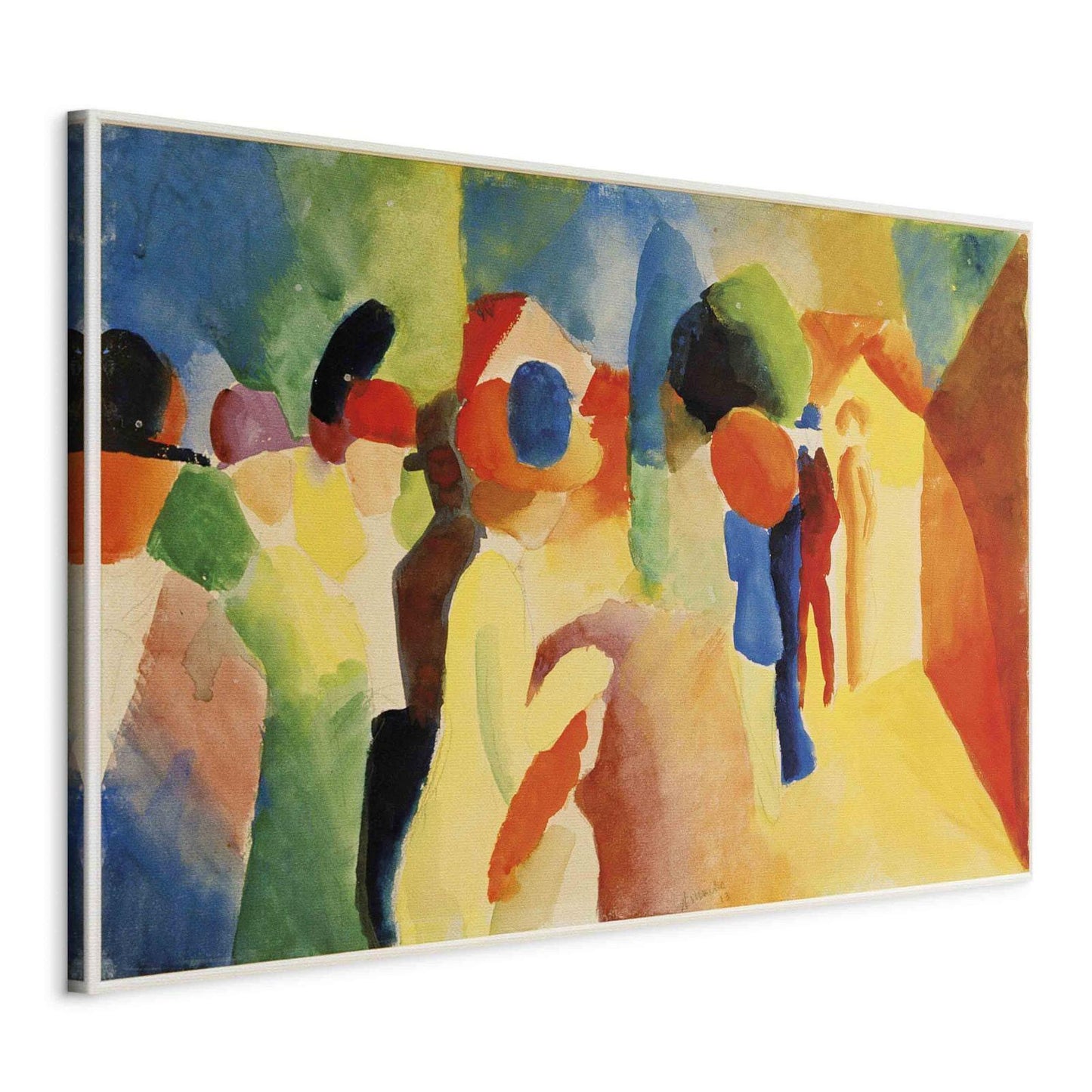 Med en gul jakke (August Macke)