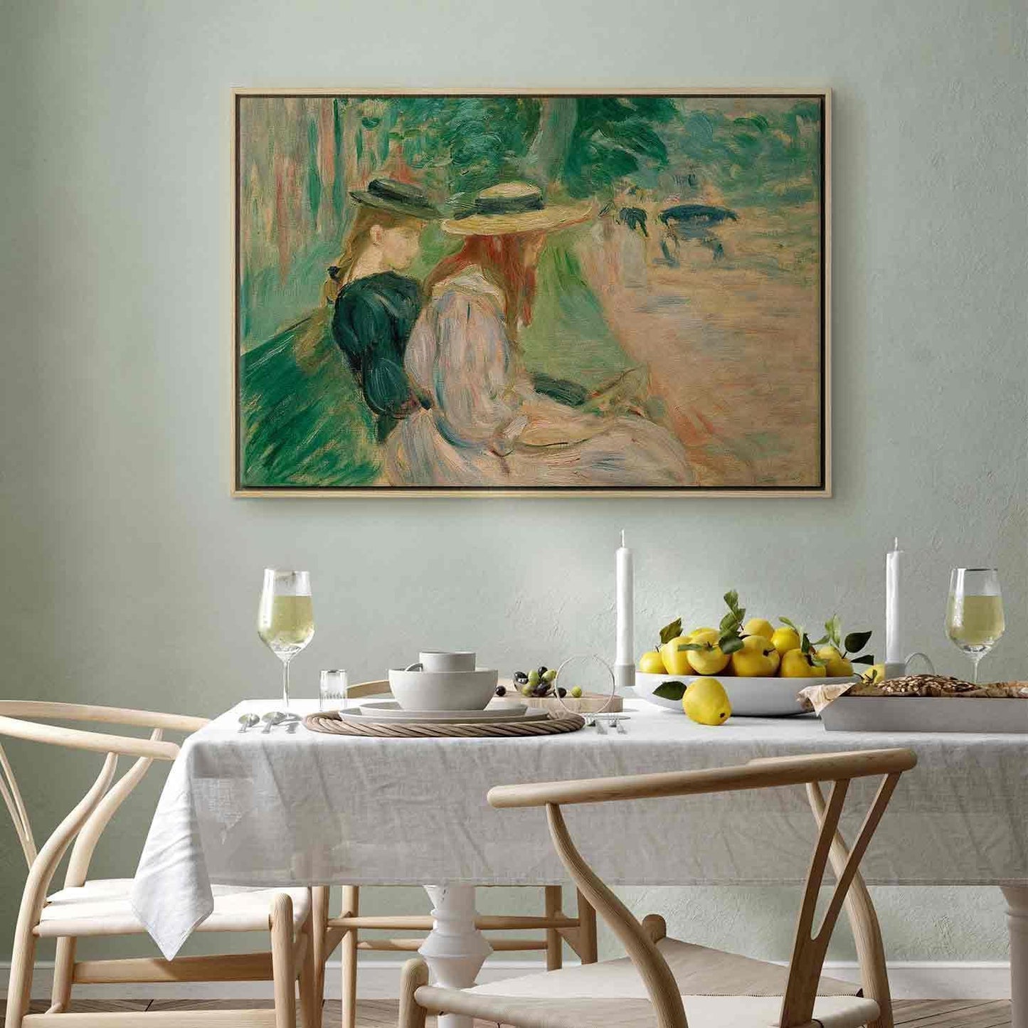 På en benk i Bois de Boulogne (Berthe Morisot)