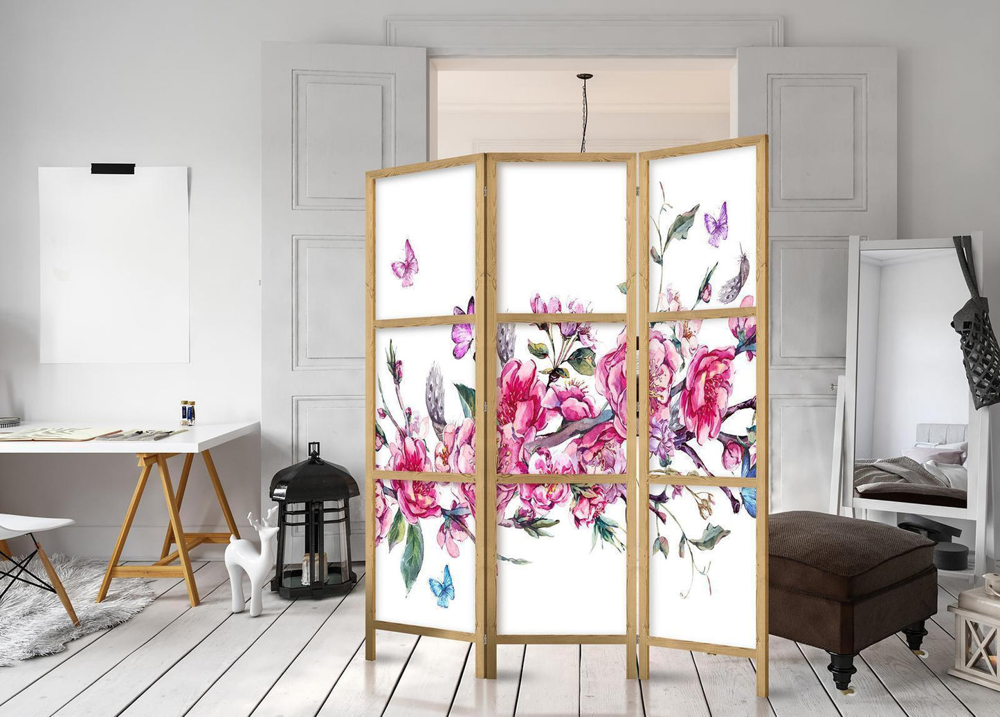 Stil: Blomster og sommerfugler