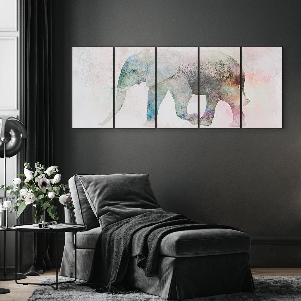 Malt elefant (5 deler) Smal