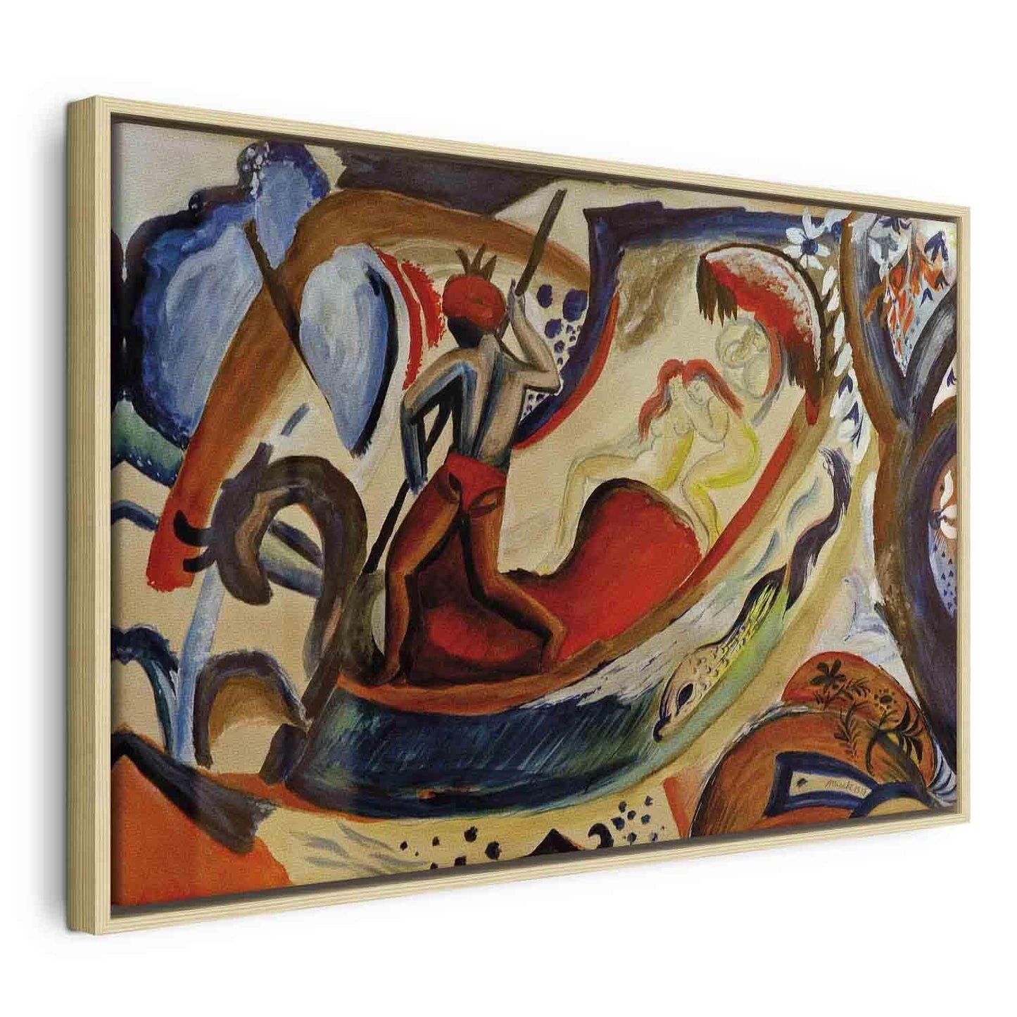 Nakne jenter i barken (August Macke)