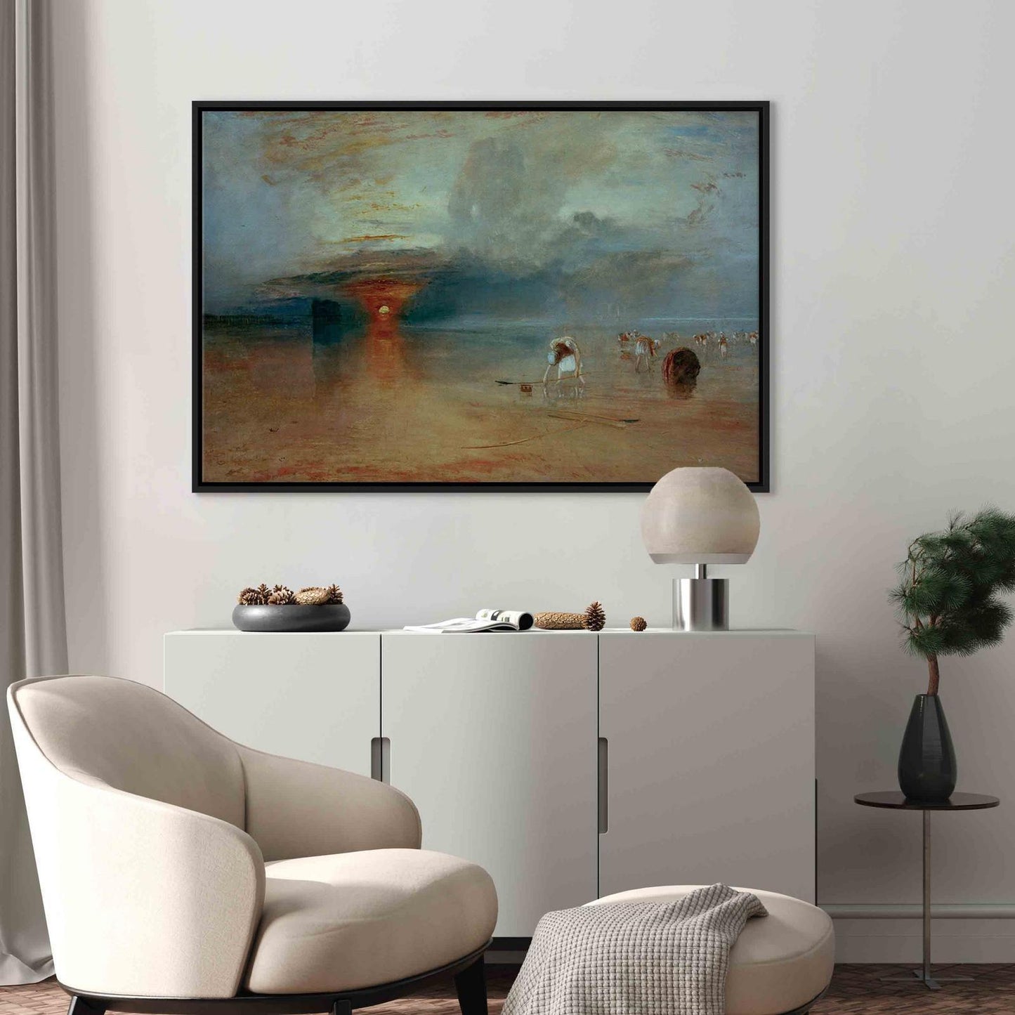 Calais-stranden, lavvann