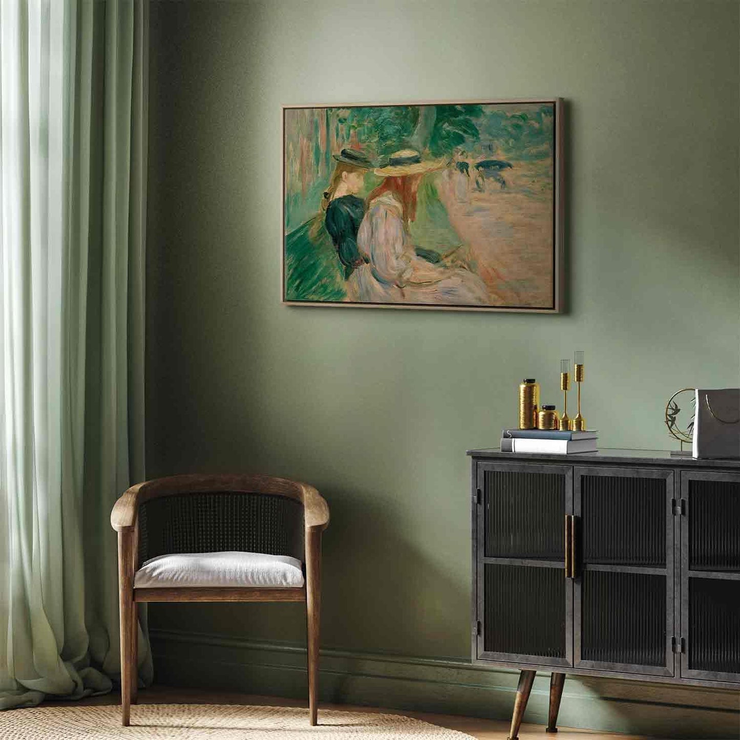 På en benk i Bois de Boulogne (Berthe Morisot)