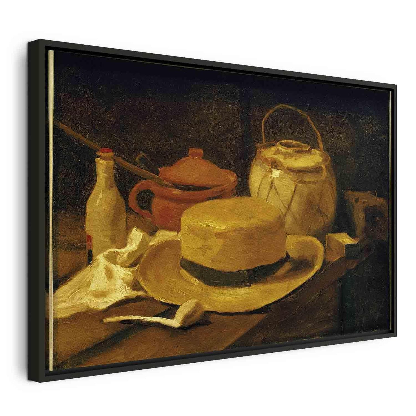 Stilleben med gul stråhatt (Vincent Van Gogh)