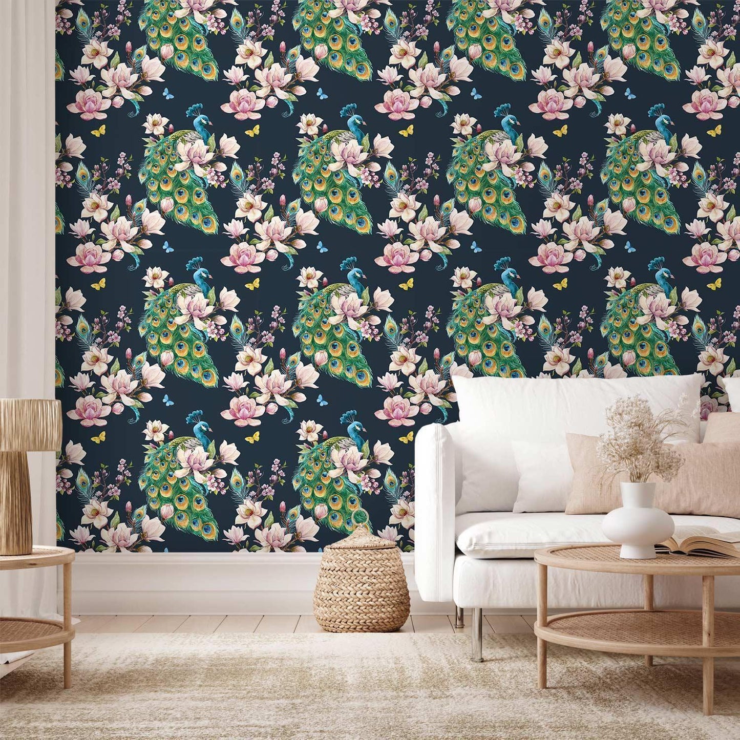 Magnoliaer og påfugler