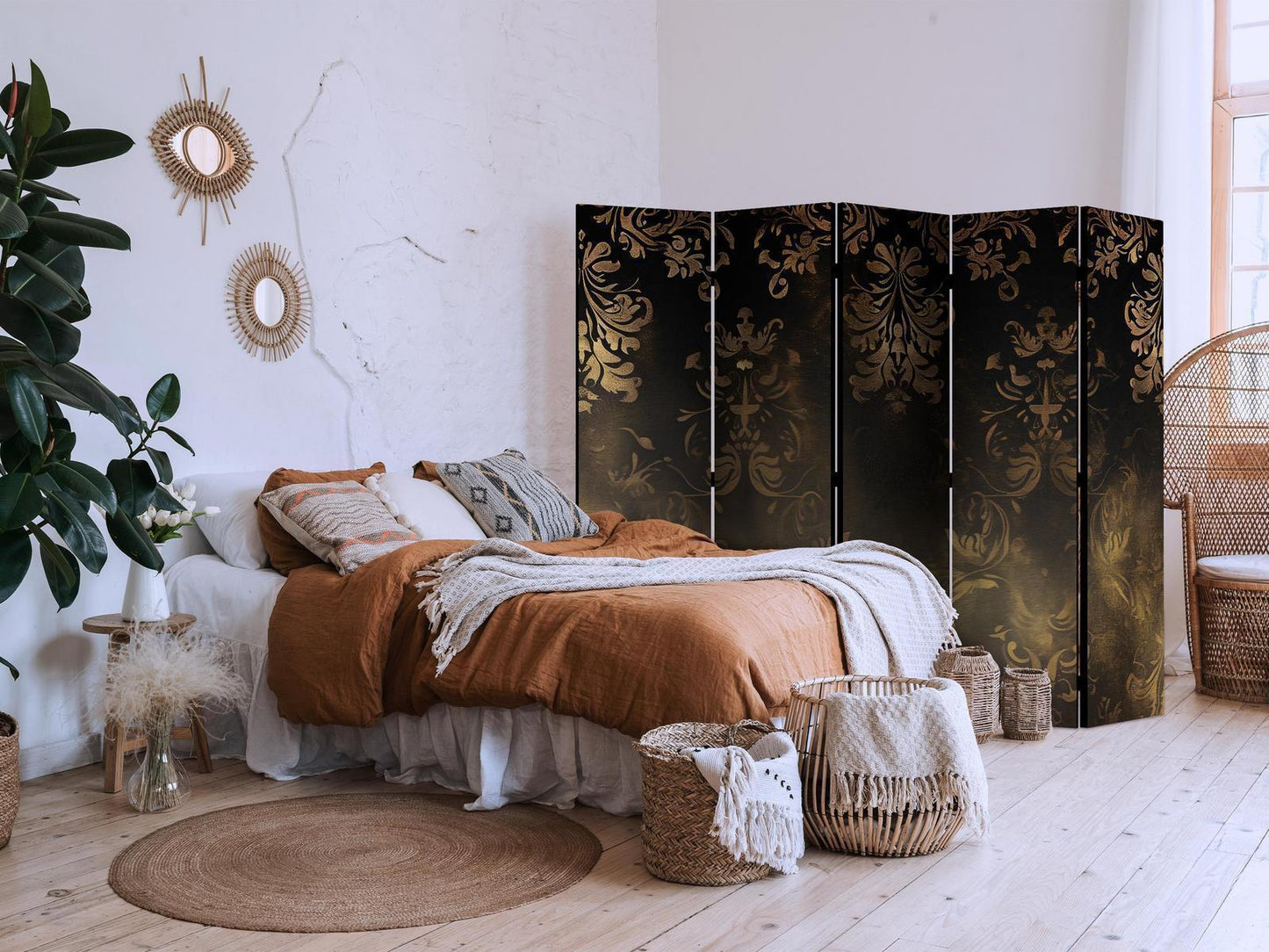 Barokk ornamenter i patinert gull og bronse - Retromotiv