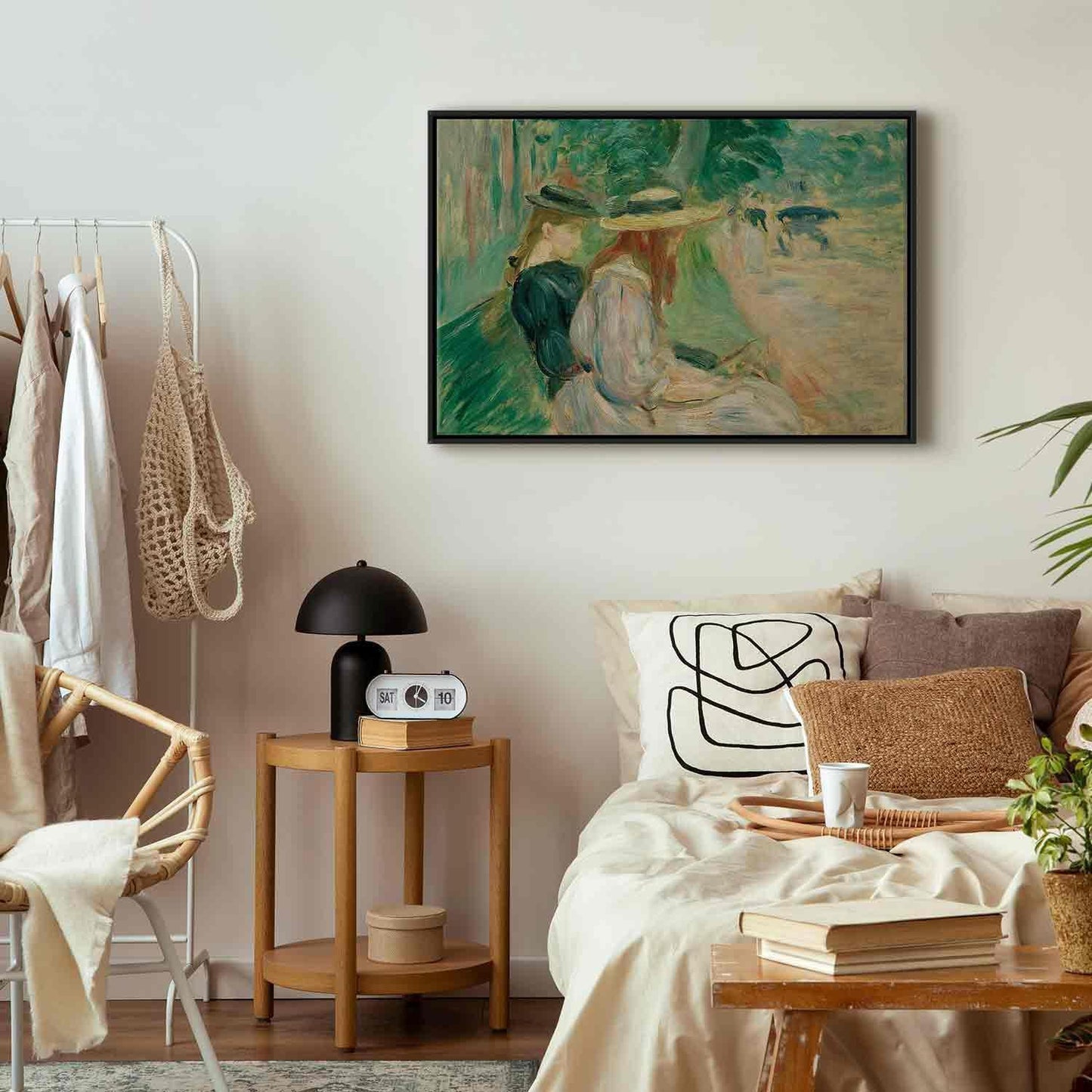 På en benk i Bois de Boulogne (Berthe Morisot)