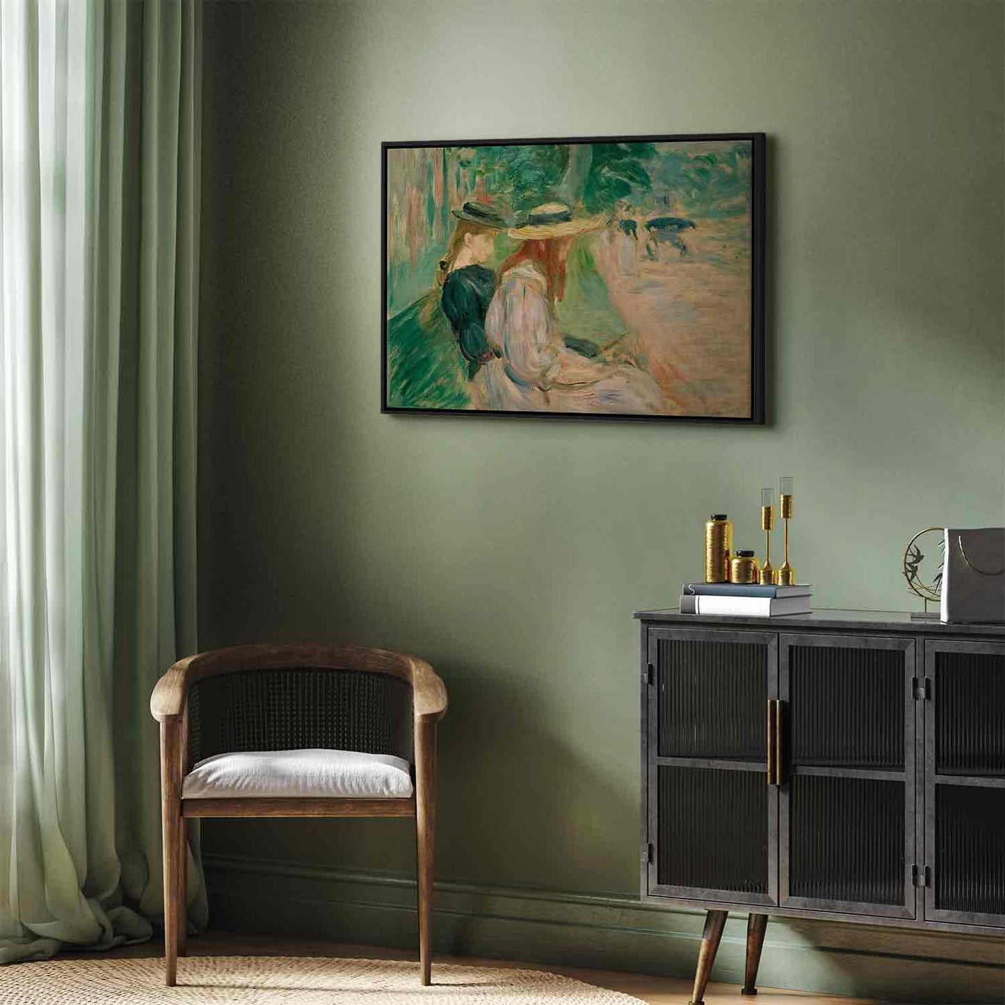 På en benk i Bois de Boulogne (Berthe Morisot)