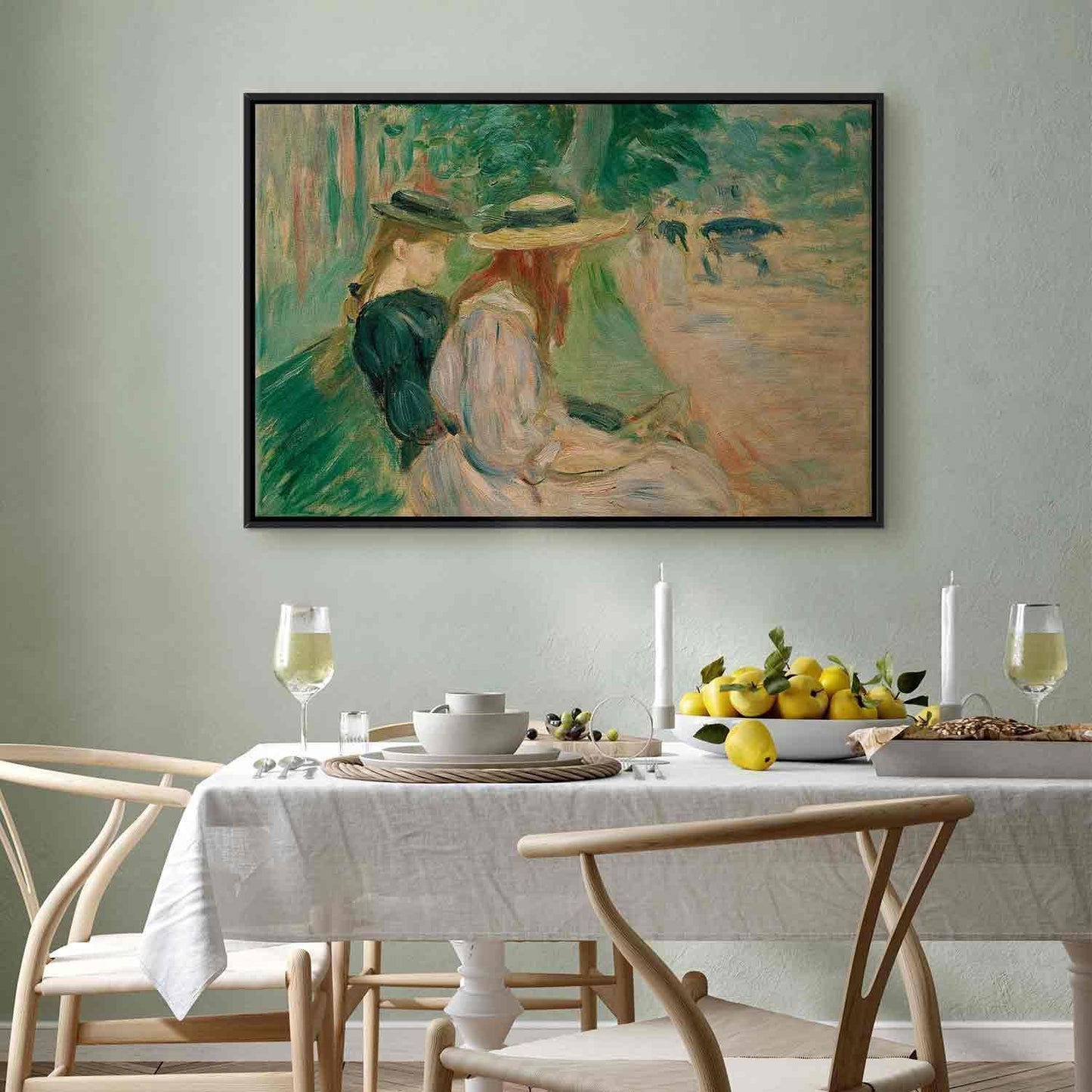 På en benk i Bois de Boulogne (Berthe Morisot)