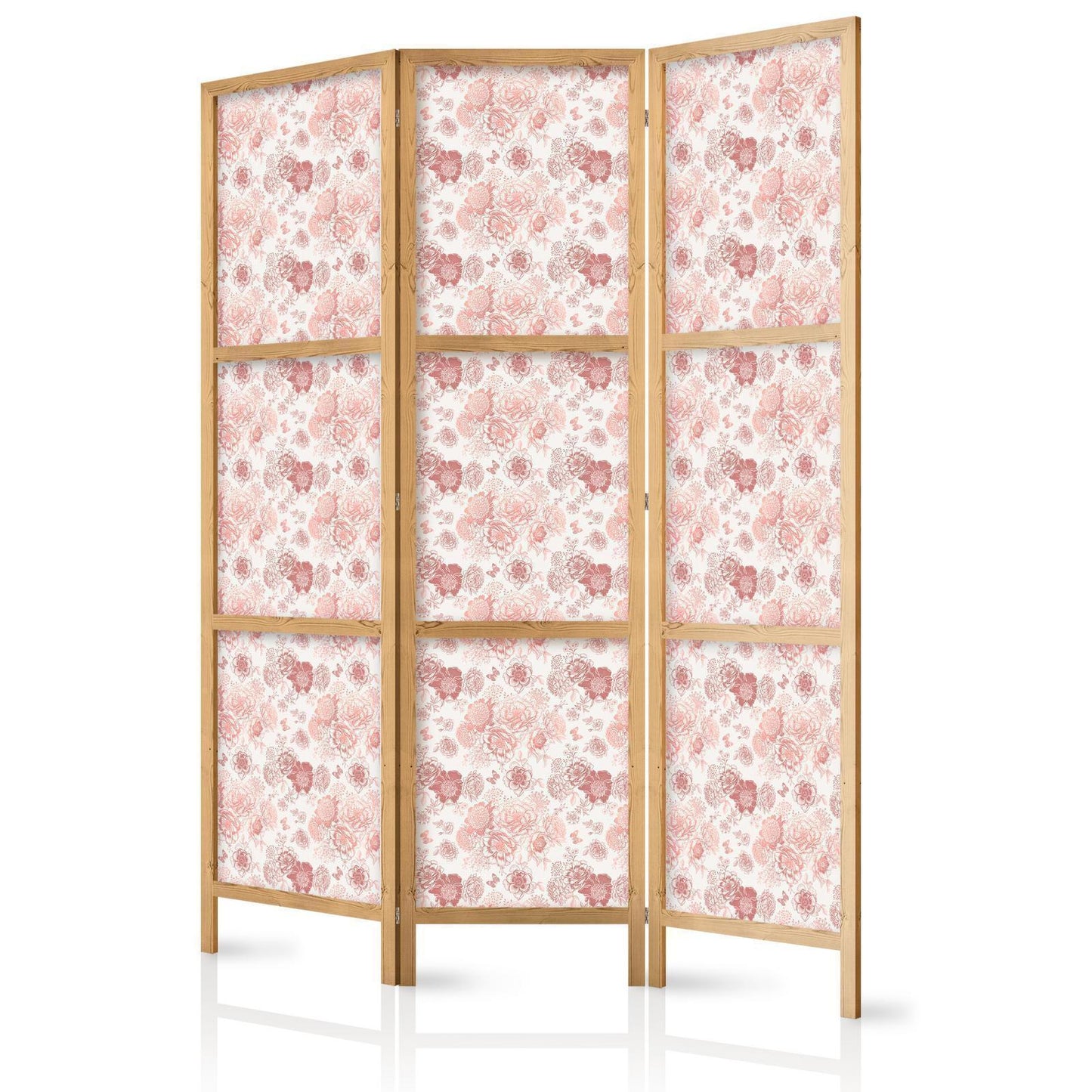 Rosa blomstring - Blomster i varme farger på hvit bakgrunn