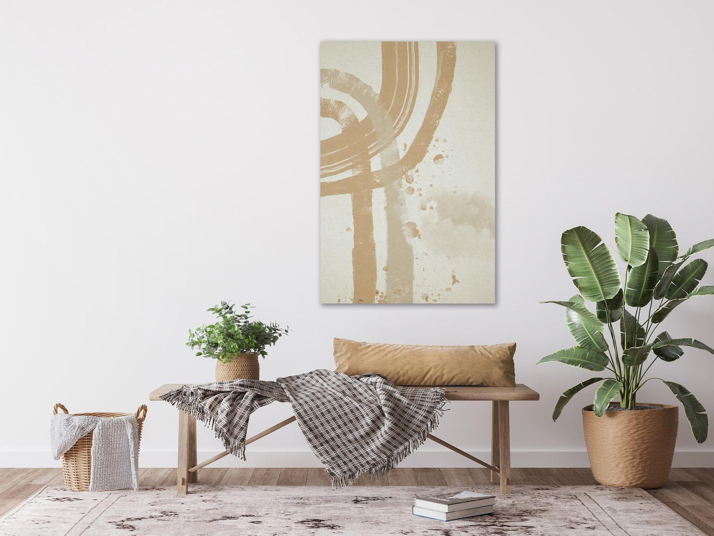 Beige minimalisme (1 del) Vertikal