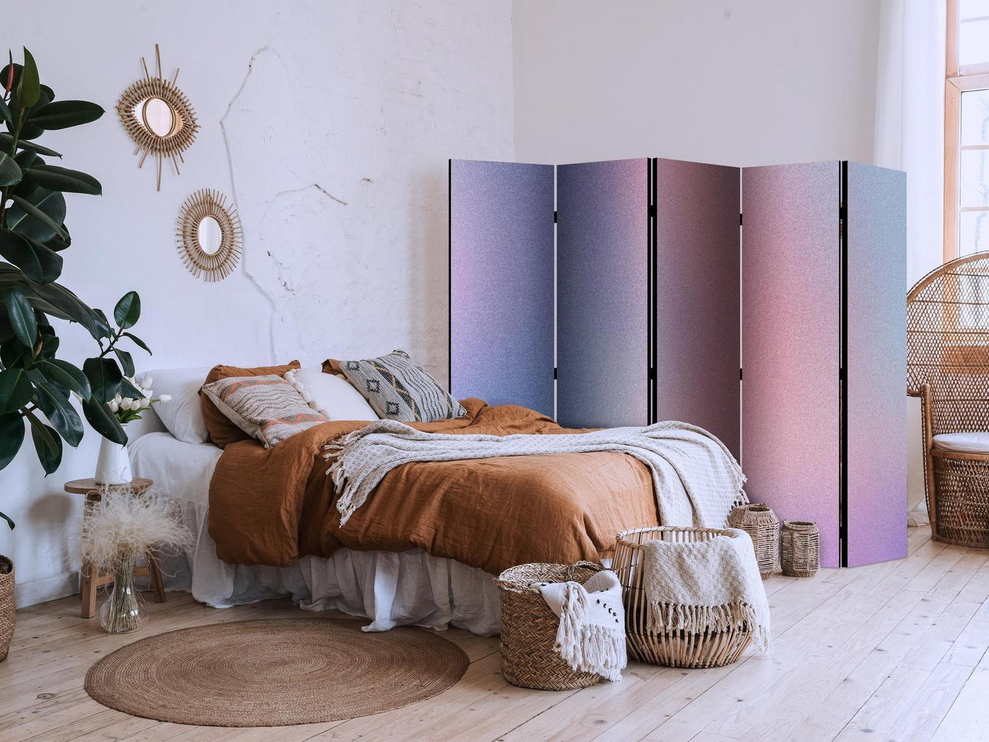 Regnbuegradient - Delikat flerfarget gradient som ligner tåke