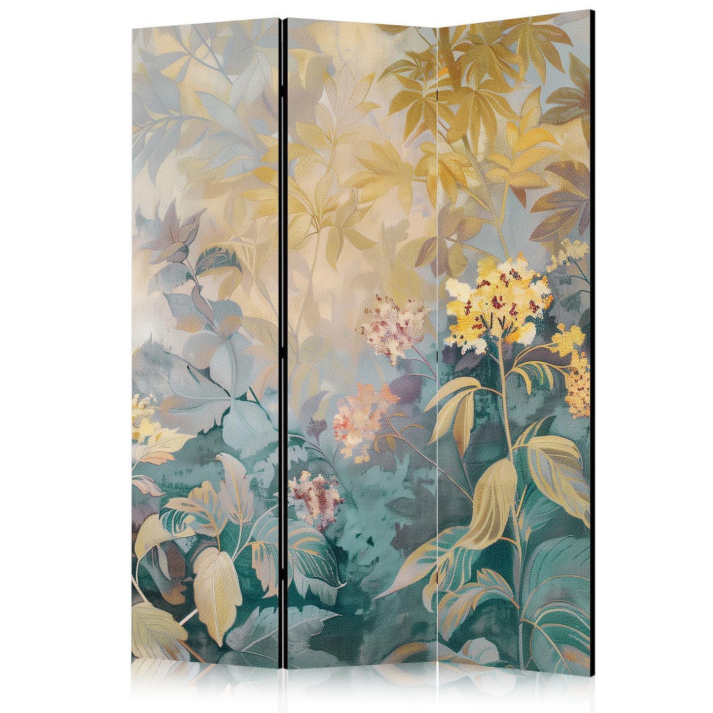 Gobelinteppe med eng og blomster - Kelim med vårmotiv