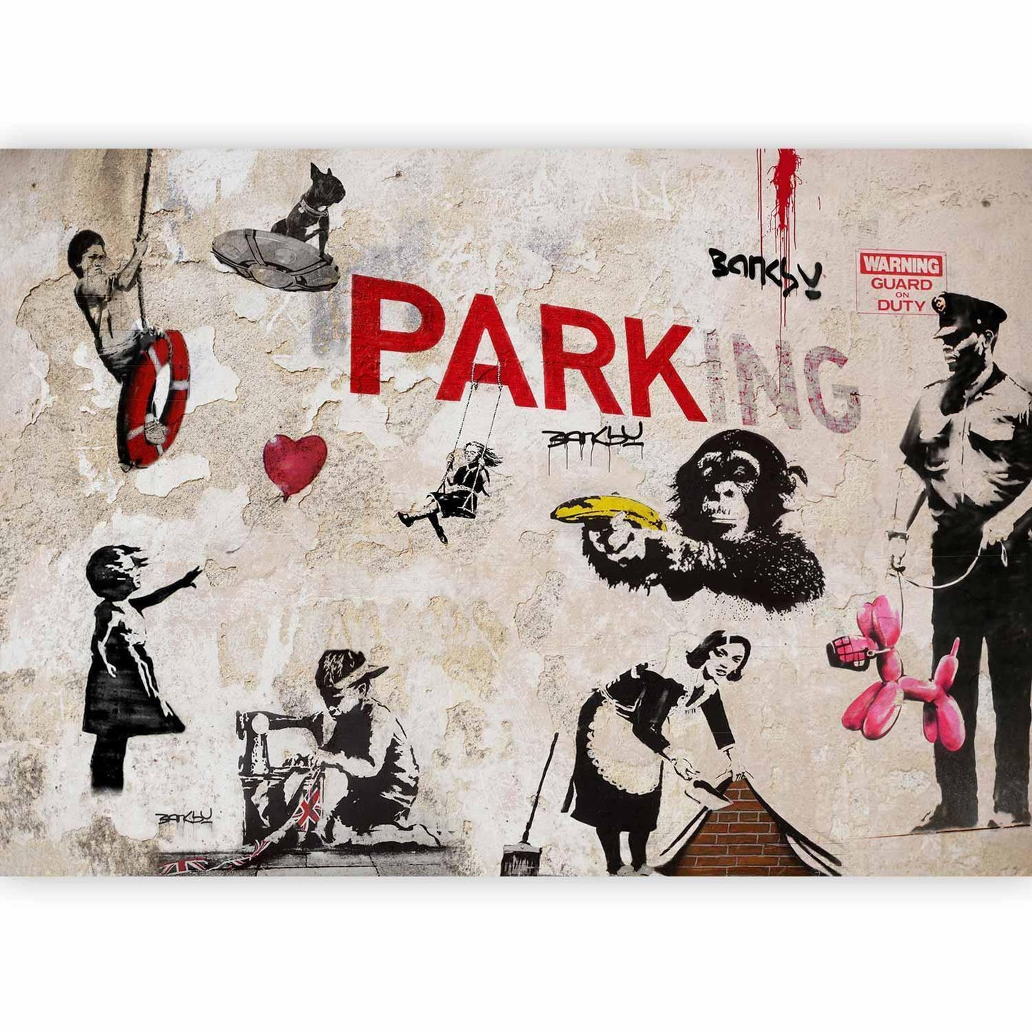 [Banksy] Graffiti-collage