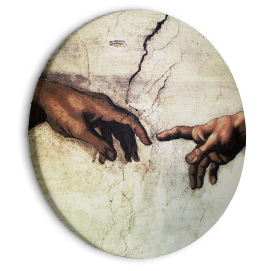 Skapelsen av Adam - Hender fra en freske av Michelangelo