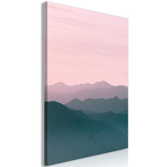 Fjell ved soloppgang (1 del) Vertikal