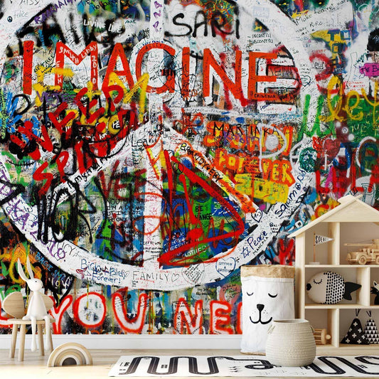 Hippie-graffiti