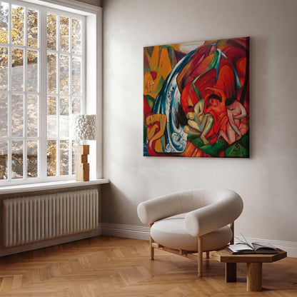 Fossen (Kvinner under en foss) (Franz Marc)