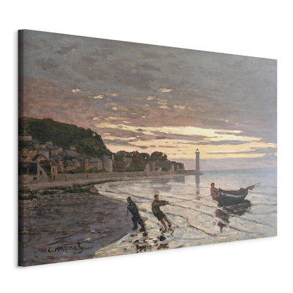 Å dra en båt på land, Honfleur