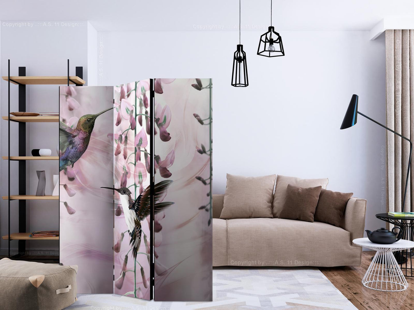 Flygende kolibrier (rosa)