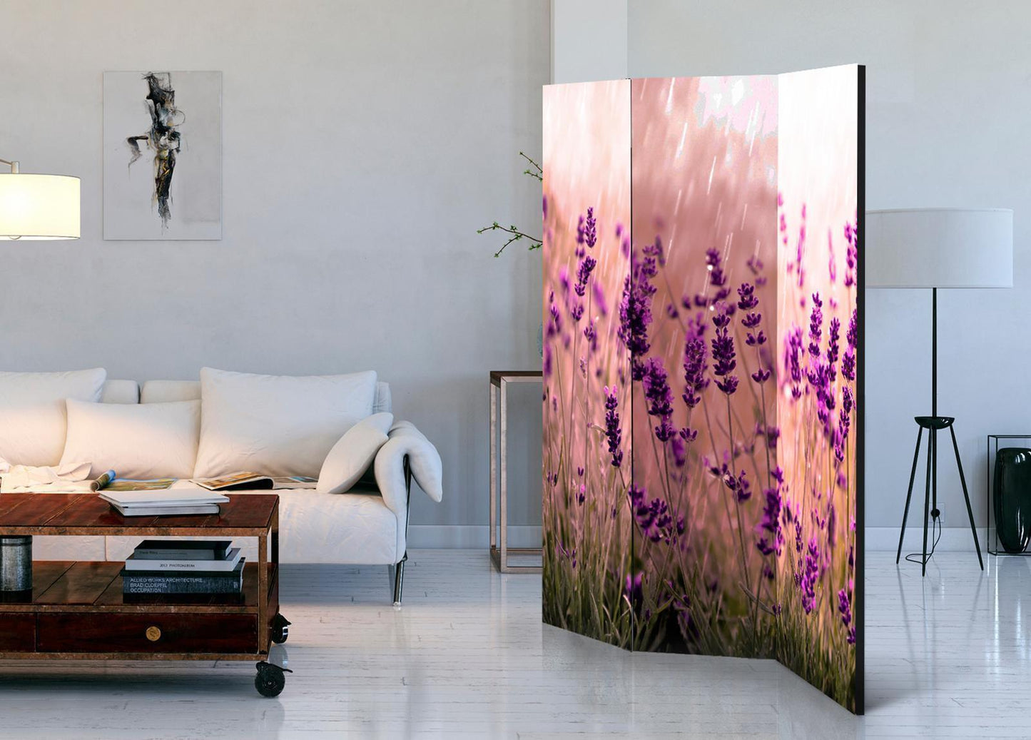 Lavendel i regnet