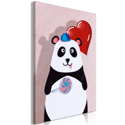 Panda med ballong (1 del) Vertikal
