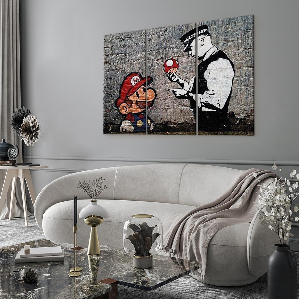 Super Mario Mushroom Cop av Banksy