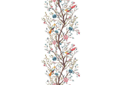 Fugler på en blomstrende kvist