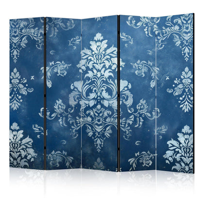Retro Ornament - Dekorativt motiv i Rubbed Blues