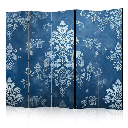 Retro Ornament - Dekorativt motiv i Rubbed Blues