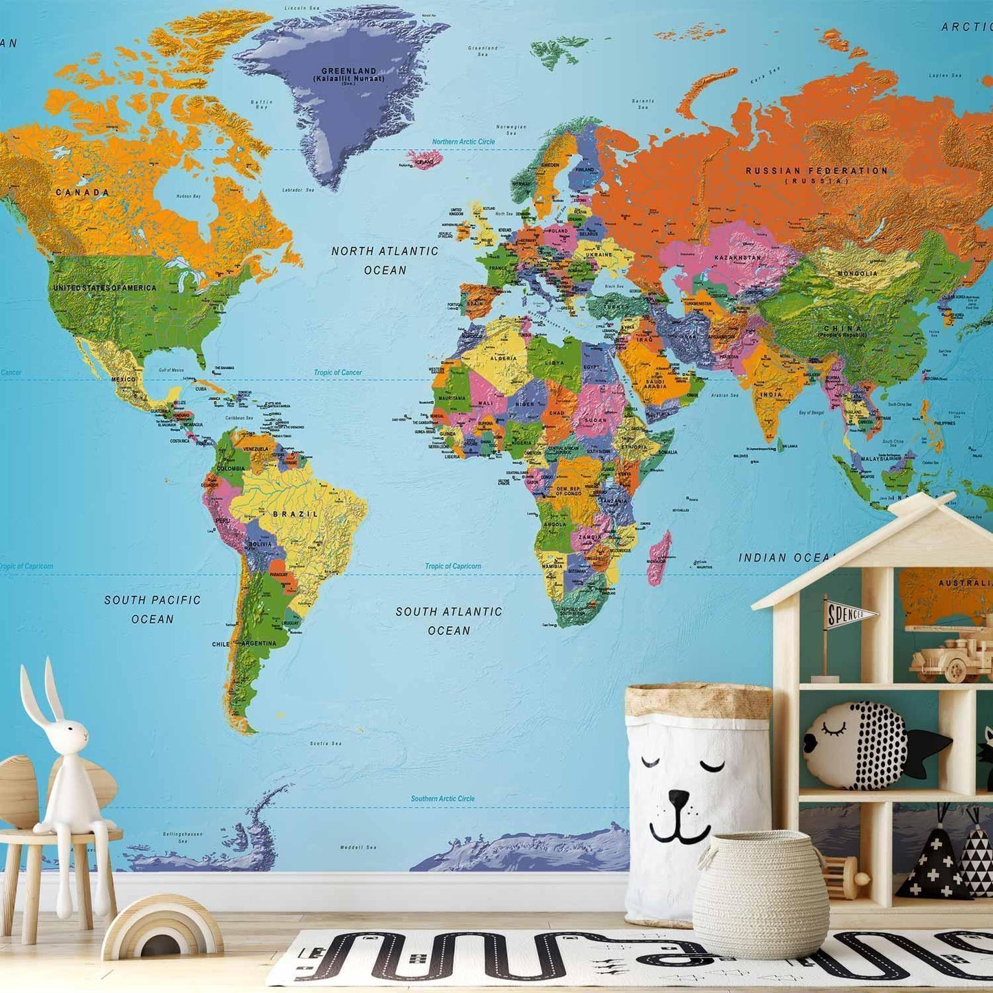 Verdenskartet: Fargerik geografi