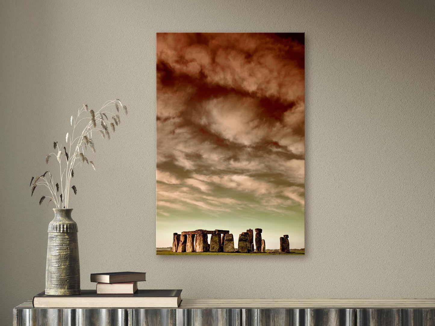 Skyer over Stonehenge (1 del) Vertikal