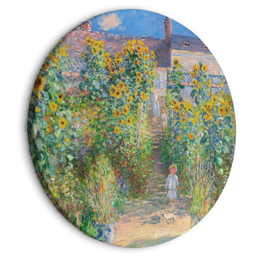 Claude Monets hage i Vétheuil - Bondegård med solsikker