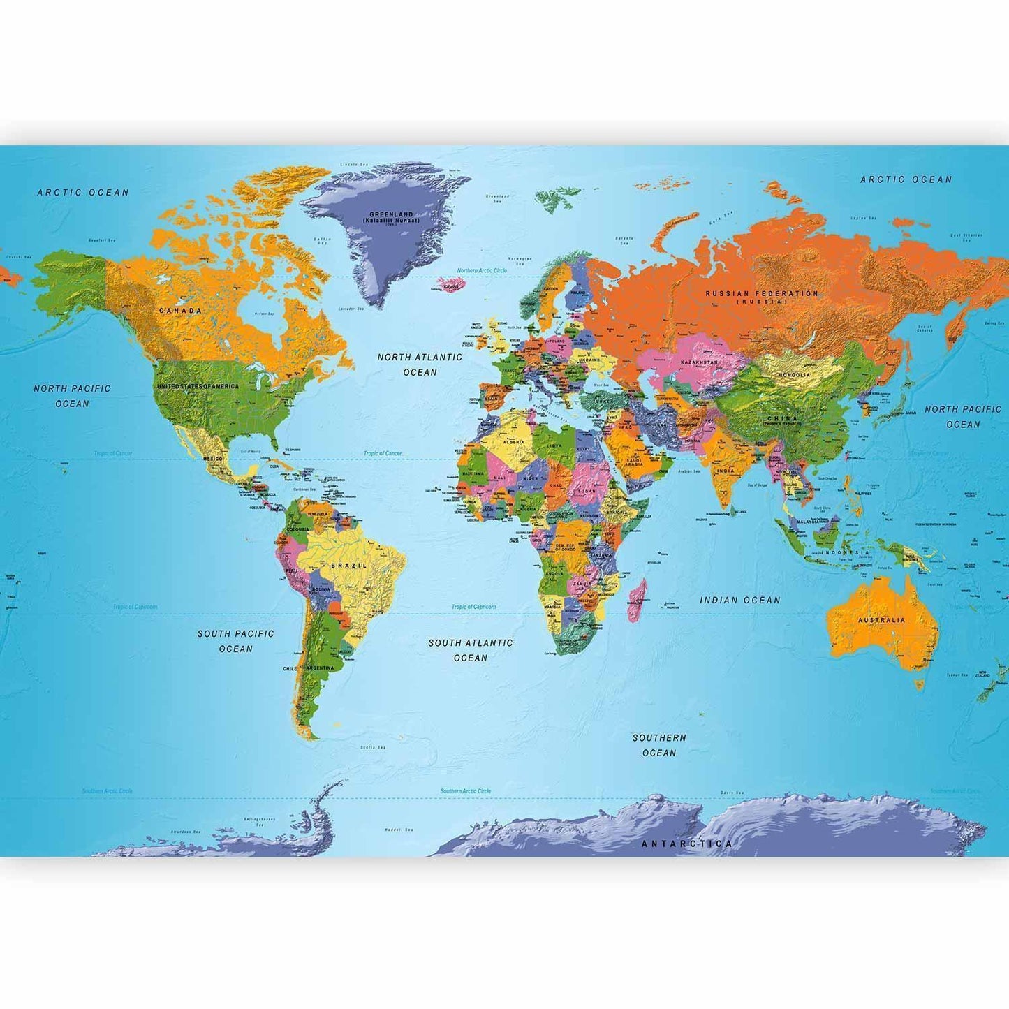 Verdenskartet: Fargerik geografi