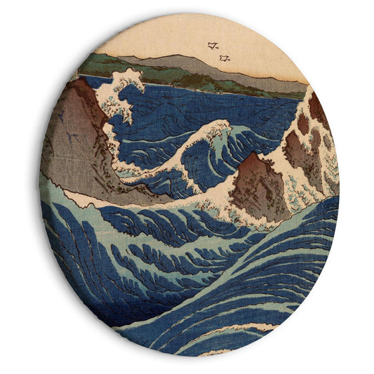 Tresnitt Utagawa Hiroshige - Stor blå bølge