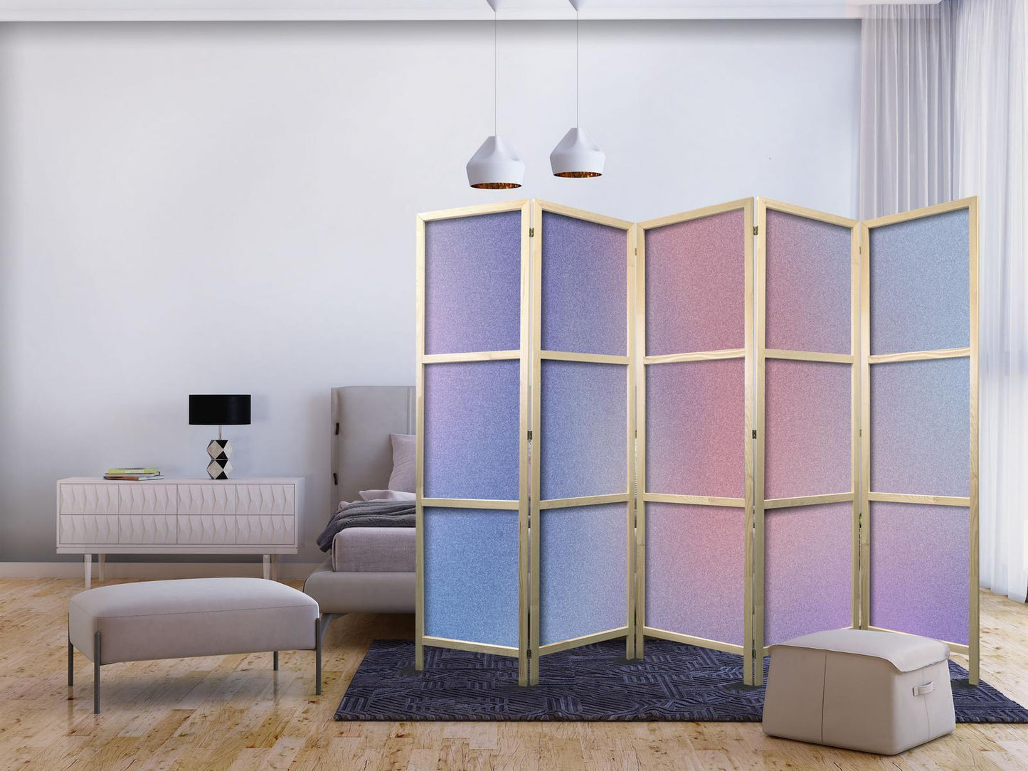 Regnbuegradient - Delikat flerfarget gradient som ligner tåke