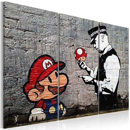 Super Mario Mushroom Cop av Banksy